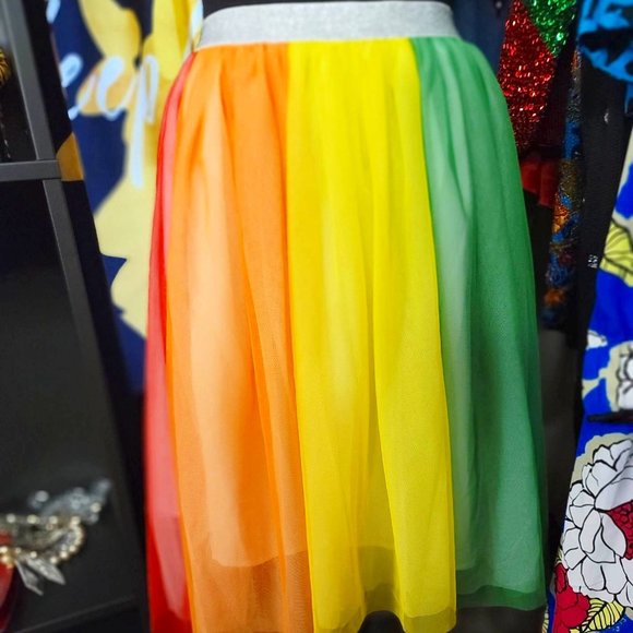 Target Dresses & Skirts - For Target Rainbow Color Tulle Skirt